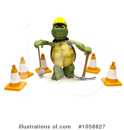 Royalty-Free (RF) Tortoise Clipart Illustration by KJ Pargeter - Stock Sample #1058827