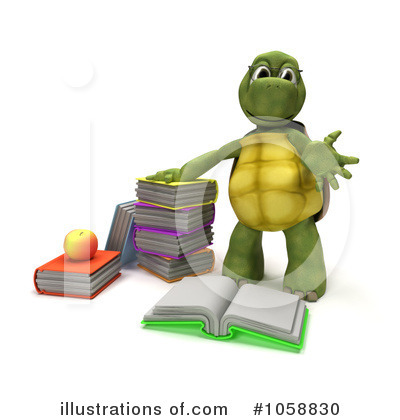 Royalty-Free (RF) Tortoise Clipart Illustration by KJ Pargeter - Stock Sample #1058830
