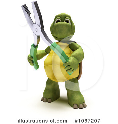 Royalty-Free (RF) Tortoise Clipart Illustration by KJ Pargeter - Stock Sample #1067207