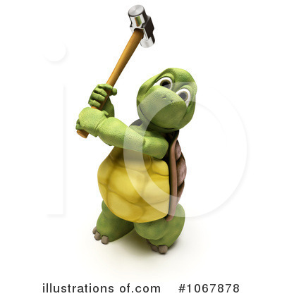 Royalty-Free (RF) Tortoise Clipart Illustration by KJ Pargeter - Stock Sample #1067878