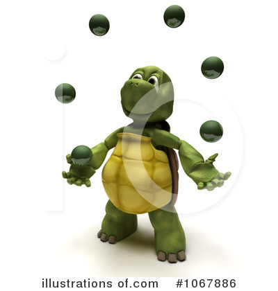 Royalty-Free (RF) Tortoise Clipart Illustration by KJ Pargeter - Stock Sample #1067886