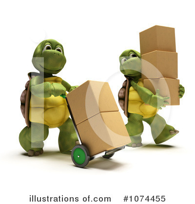 Royalty-Free (RF) Tortoise Clipart Illustration by KJ Pargeter - Stock Sample #1074455