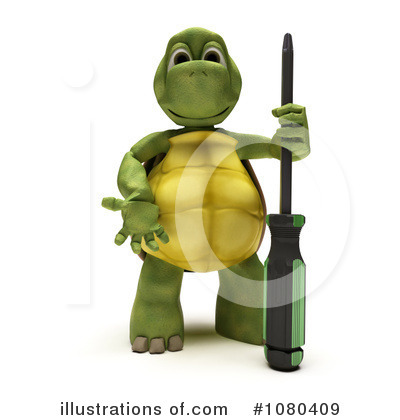 Royalty-Free (RF) Tortoise Clipart Illustration by KJ Pargeter - Stock Sample #1080409