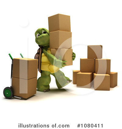 Royalty-Free (RF) Tortoise Clipart Illustration by KJ Pargeter - Stock Sample #1080411