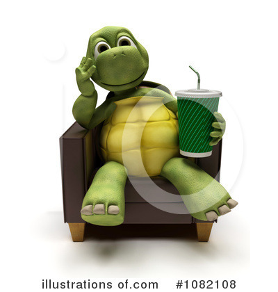 Royalty-Free (RF) Tortoise Clipart Illustration by KJ Pargeter - Stock Sample #1082108
