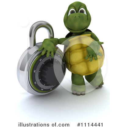 Royalty-Free (RF) Tortoise Clipart Illustration by KJ Pargeter - Stock Sample #1114441