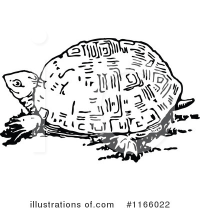 Royalty-Free (RF) Tortoise Clipart Illustration by Prawny Vintage - Stock Sample #1166022