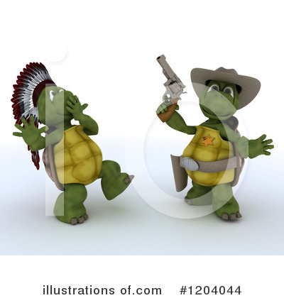 Royalty-Free (RF) Tortoise Clipart Illustration by KJ Pargeter - Stock Sample #1204044