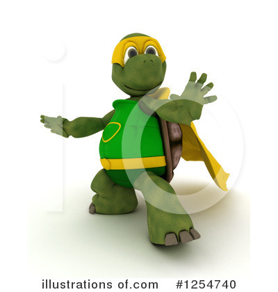 Royalty-Free (RF) Tortoise Clipart Illustration by KJ Pargeter - Stock Sample #1254740