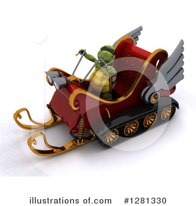 Royalty-Free (RF) Tortoise Clipart Illustration by KJ Pargeter - Stock Sample #1281330