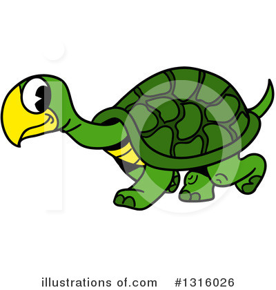Royalty-Free (RF) Tortoise Clipart Illustration by LaffToon - Stock Sample #1316026