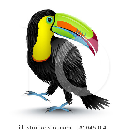 Royalty-Free (RF) Toucan Clipart Illustration by Oligo - Stock Sample #1045004