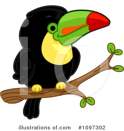 Royalty-Free (RF) Toucan Clipart Illustration by BNP Design Studio - Stock Sample #1097302