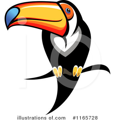 Royalty-Free (RF) Toucan Clipart Illustration by Vector Tradition SM - Stock Sample #1165728