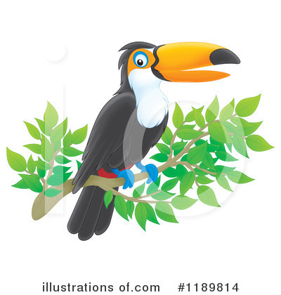 Royalty-Free (RF) Toucan Clipart Illustration by Alex Bannykh - Stock Sample #1189814
