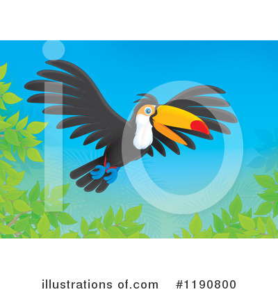 Royalty-Free (RF) Toucan Clipart Illustration by Alex Bannykh - Stock Sample #1190800
