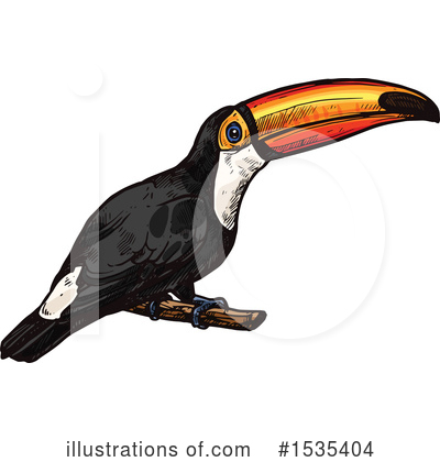 Royalty-Free (RF) Toucan Clipart Illustration by Vector Tradition SM - Stock Sample #1535404