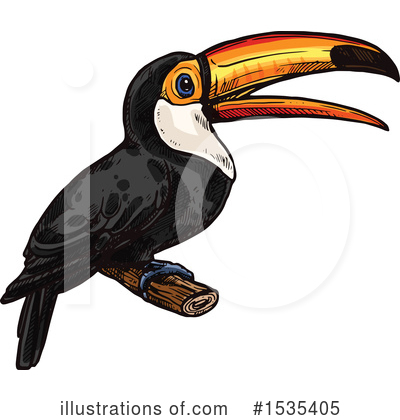Royalty-Free (RF) Toucan Clipart Illustration by Vector Tradition SM - Stock Sample #1535405