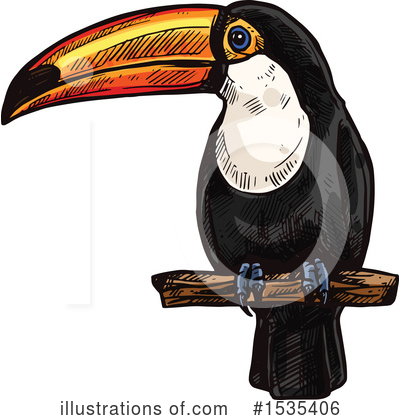 Royalty-Free (RF) Toucan Clipart Illustration by Vector Tradition SM - Stock Sample #1535406