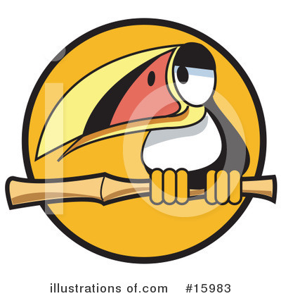 Royalty-Free (RF) Toucan Clipart Illustration by Andy Nortnik - Stock Sample #15983