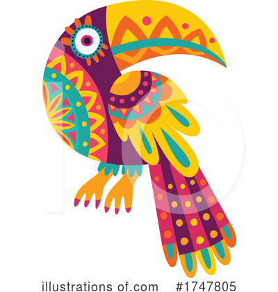 Royalty-Free (RF) Toucan Clipart Illustration by Vector Tradition SM - Stock Sample #1747805