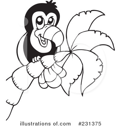 Royalty-Free (RF) Toucan Clipart Illustration by visekart - Stock Sample #231375