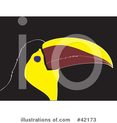 Royalty-Free (RF) Toucan Clipart Illustration by Cherie Reve - Stock Sample #42173