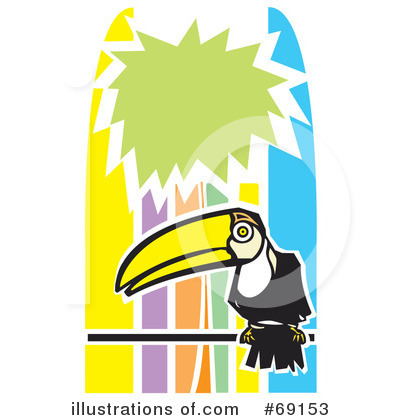 Royalty-Free (RF) Toucan Clipart Illustration by xunantunich - Stock Sample #69153