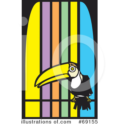 Royalty-Free (RF) Toucan Clipart Illustration by xunantunich - Stock Sample #69155