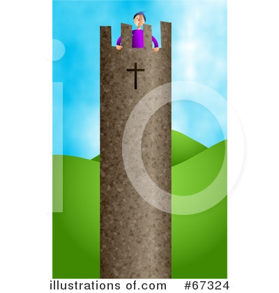 Royalty-Free (RF) Tower Clipart Illustration by Prawny - Stock Sample #67324