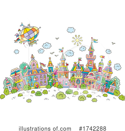 Town Clipart #1742288 by Alex Bannykh