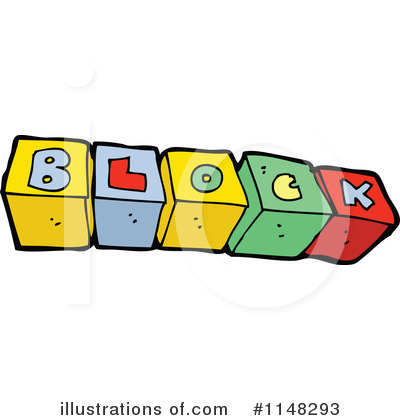 Royalty-Free (RF) Toy Blocks Clipart Illustration by lineartestpilot - Stock Sample #1148293