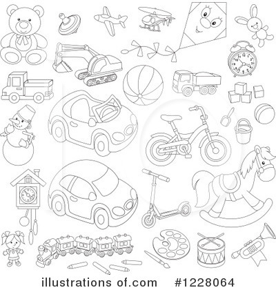Bicycle Clipart #1228064 by Alex Bannykh