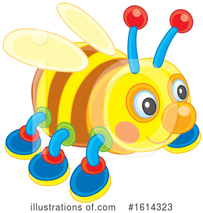 Bee Clipart #1614323 by Alex Bannykh