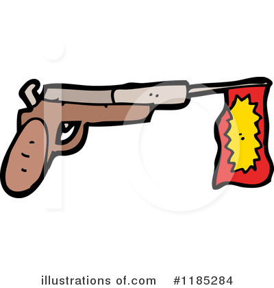 Royalty-Free (RF) Toy Gun Clipart Illustration by lineartestpilot - Stock Sample #1185284