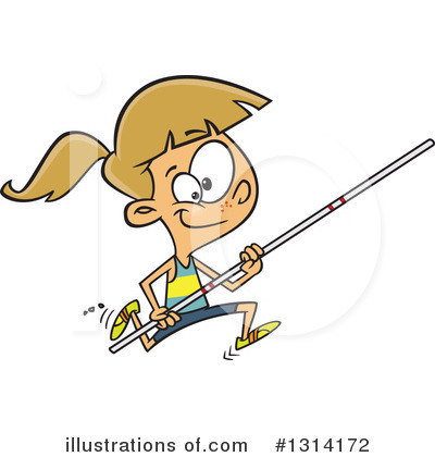 Royalty-Free (RF) Track And Field Clipart Illustration by toonaday - Stock Sample #1314172