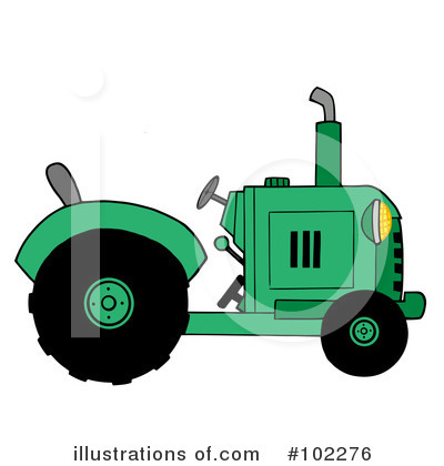 Royalty-Free (RF) Tractor Clipart Illustration by Hit Toon - Stock Sample #102276