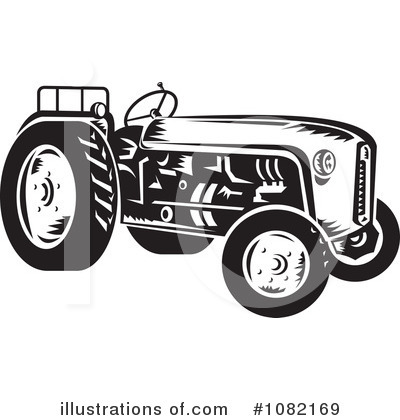 Royalty-Free (RF) Tractor Clipart Illustration by patrimonio - Stock Sample #1082169