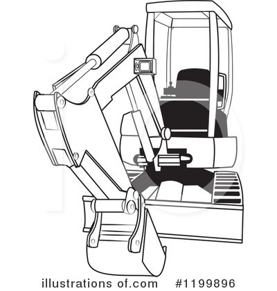 Royalty-Free (RF) Tractor Clipart Illustration by djart - Stock Sample #1199896