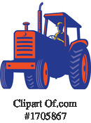 Tractor Clipart #1705867 by patrimonio