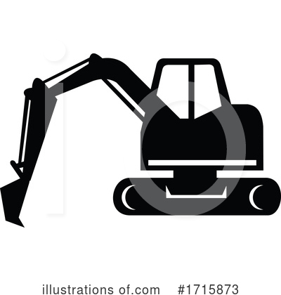 Excavator Clipart #1715873 by patrimonio