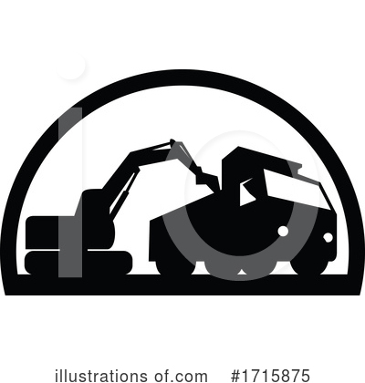 Royalty-Free (RF) Tractor Clipart Illustration by patrimonio - Stock Sample #1715875