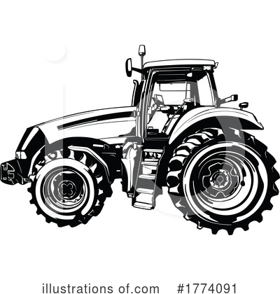 Royalty-Free (RF) Tractor Clipart Illustration by dero - Stock Sample #1774091