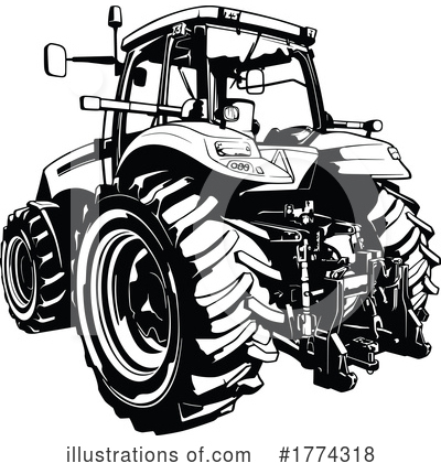 Royalty-Free (RF) Tractor Clipart Illustration by dero - Stock Sample #1774318