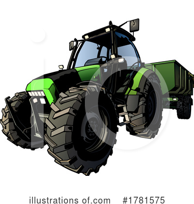 Royalty-Free (RF) Tractor Clipart Illustration by dero - Stock Sample #1781575