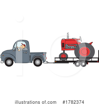 Royalty-Free (RF) Tractor Clipart Illustration by djart - Stock Sample #1782374