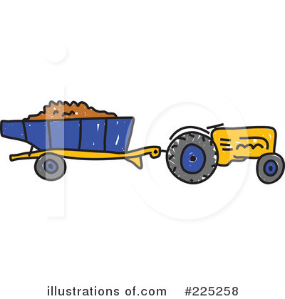 Royalty-Free (RF) Tractor Clipart Illustration by Prawny - Stock Sample #225258