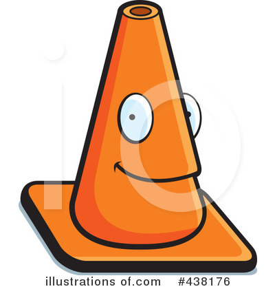 Royalty-Free (RF) Traffic Cone Clipart Illustration by Cory Thoman - Stock Sample #438176