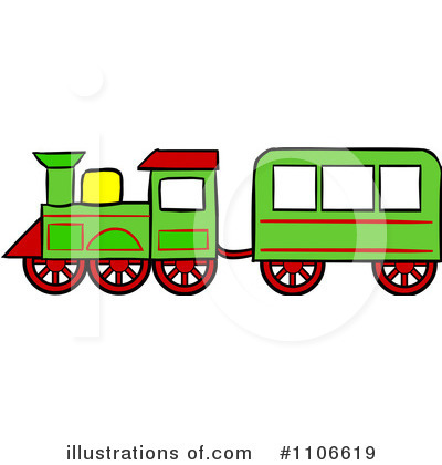 Royalty-Free (RF) Train Clipart Illustration by Cartoon Solutions - Stock Sample #1106619