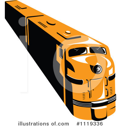 Royalty-Free (RF) Train Clipart Illustration by patrimonio - Stock Sample #1119336